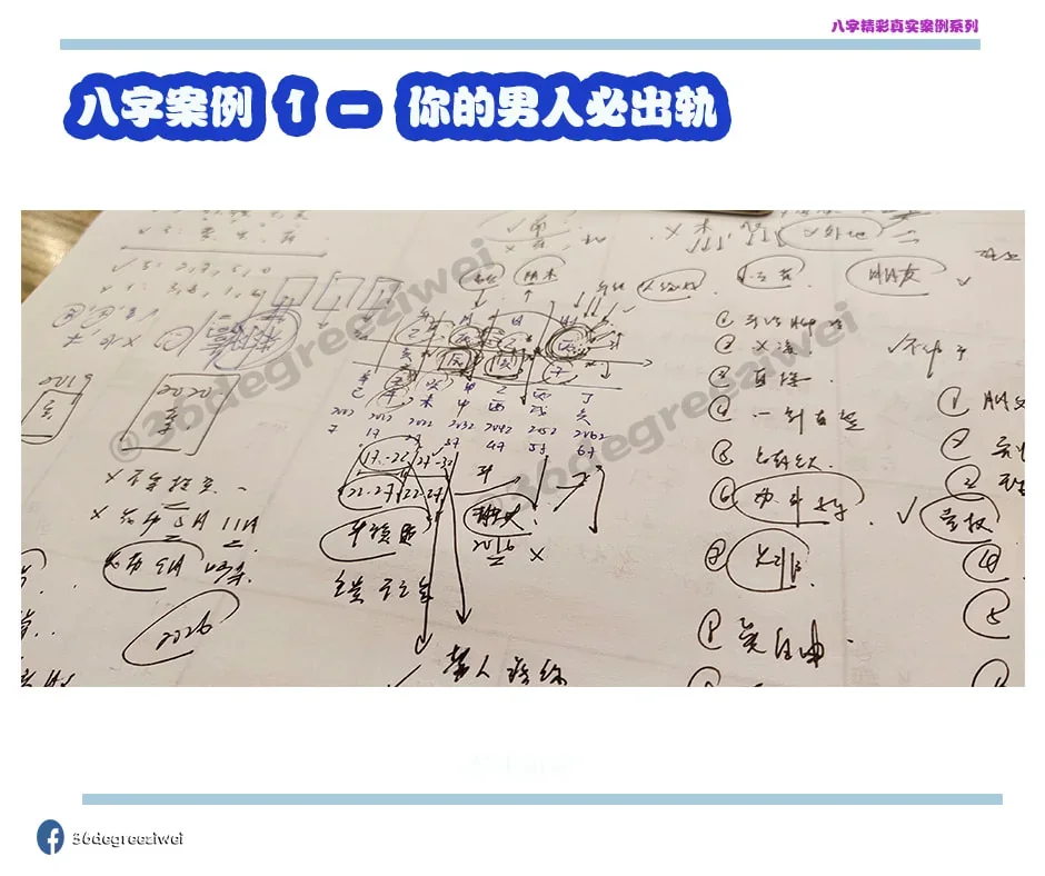 【八字真实案例 - 你的男人必然出轨 】