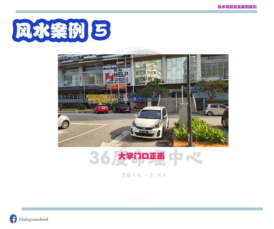 【风水真实案例 - 风水布局错误,生意平淡的大学 】