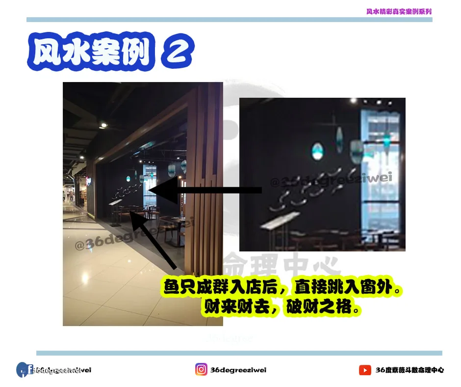 【风水真实案例 - 群鱼成破财之格】